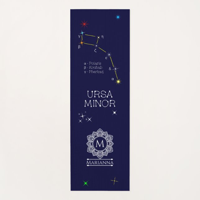Konstellation Ursa Minor Yogamatte (Vorderseite)