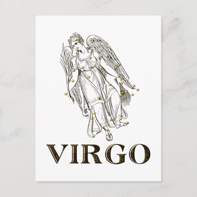 Konstellation: Virgo Postkarte (Vorderseite)