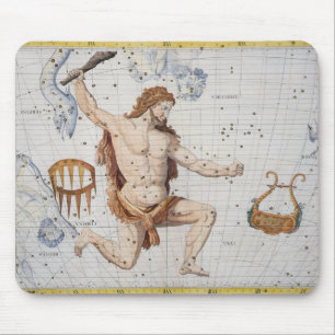Konstellation von Herkules mit Korona und Lyra, pl Mousepad
