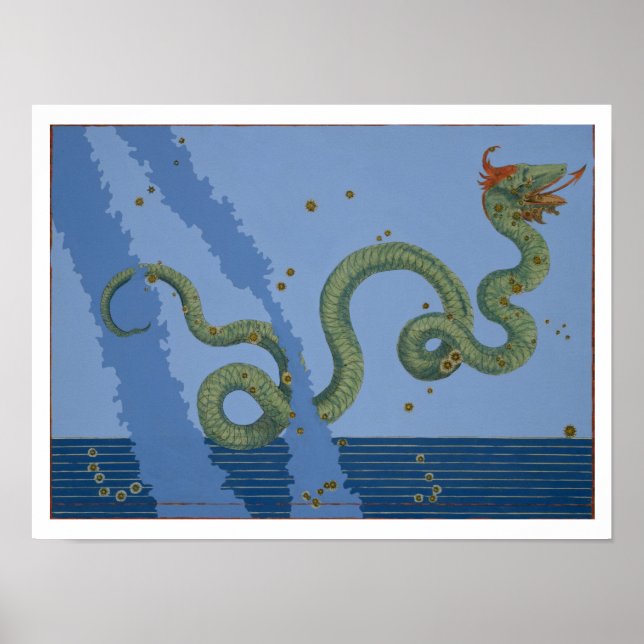 Konstellation von Serpens Caput und Serpens Cauda, Poster (Vorne)