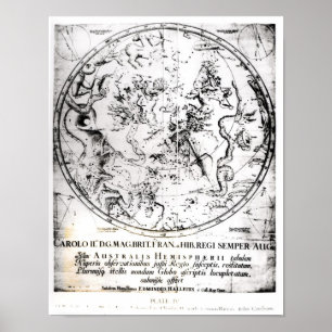 Konstellationen der südlichen Hemisphäre Poster