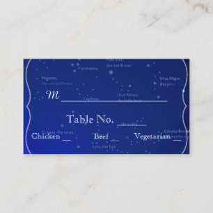 Konstellationen zu Blue Wedding Platzkarten