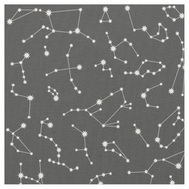 Konstellations-Gewebe - Holzkohle Stoff (Nahaufnahme)