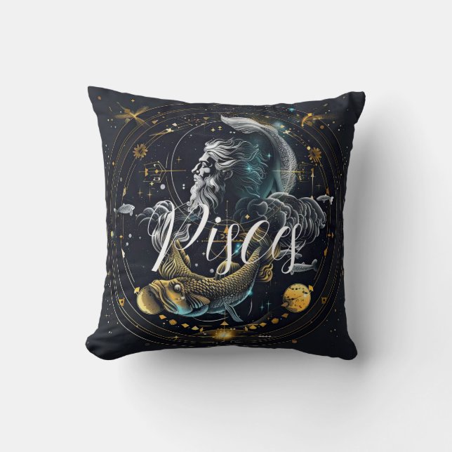 Konstellationstabelle für 3D-Pisces Kissen (Vorderseite)