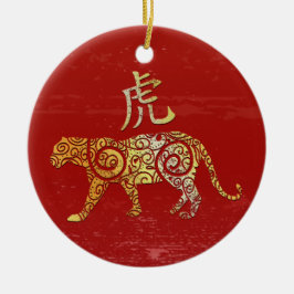 Konstellationszeichen für Tiger-Chinesisches Horos Keramik Ornament