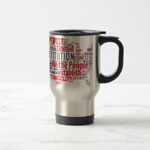 Konstitution der Vereinigten Staaten in der Form Reisebecher