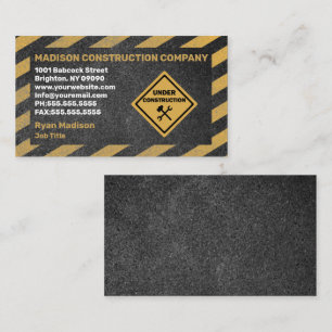 Konstruktion Contractor Business Card Visitenkarte