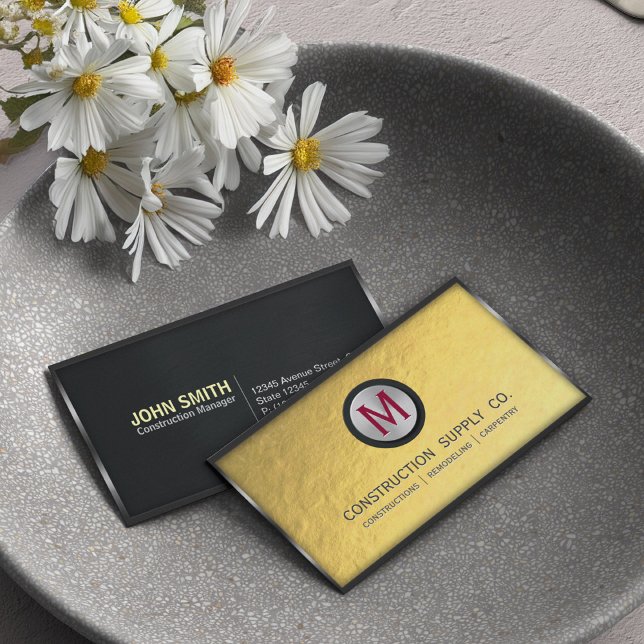 Konstruktion Gerahmter Monogramm-Imitate aus Metal Visitenkarte (Von Creator hochgeladen)