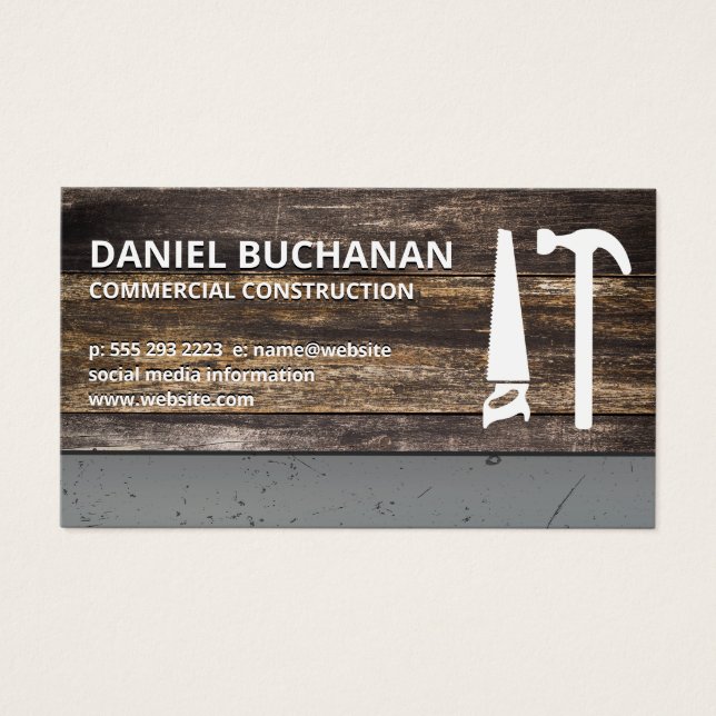 Konstruktion | Holz mit Kratzermetall (Vorderseite)