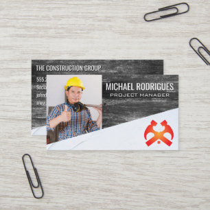 Konstruktion   Tischlerwerkzeuge Material Visitenkarte
