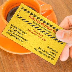 Konstruktionen Handyman-Visitenkarte Visitenkarte