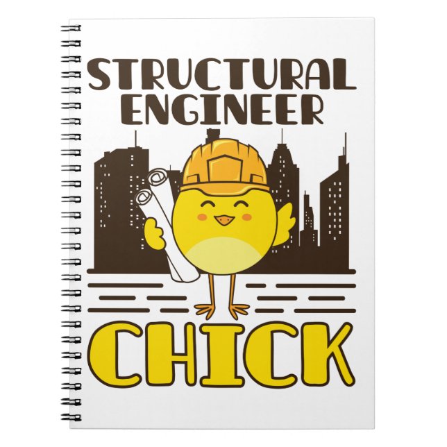 Konstruktionsingenieur Chick Zivil Engineering Notizblock (Vorderseite)