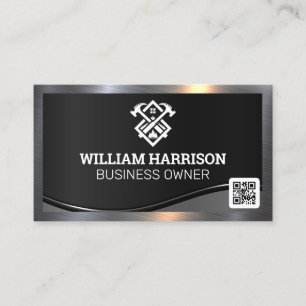 Konstruktionslogo QR Code Business Card Visitenkarte