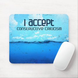 "konstruktive Kritik" Motivation Affirmation Mousepad