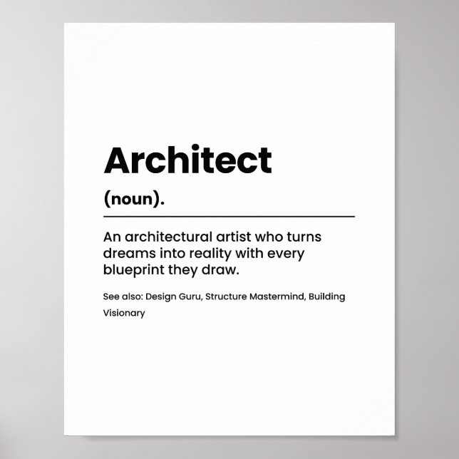 Konstruktives Job Definition Poster (Vorne)