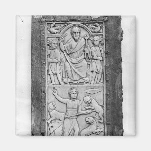 Konsulats- Diptych von Aetius, links Handplatte Magnet