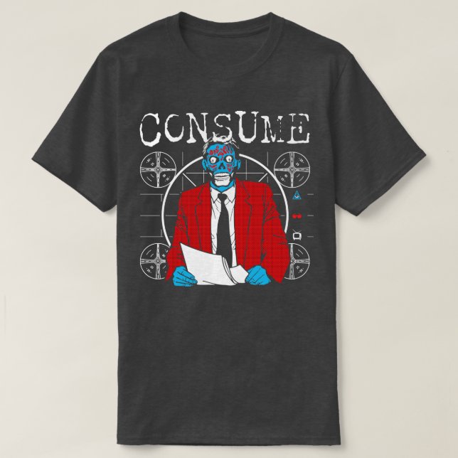 Konsumieren Sie leben T-Shirt (Design vorne)