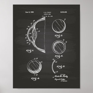 Kontakt Lens 1950 Chalkboard für Patentkunst Poster