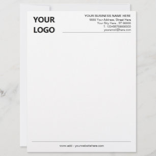 Kontaktdaten für den benutzerdefinierten Logo-Name Briefbogen