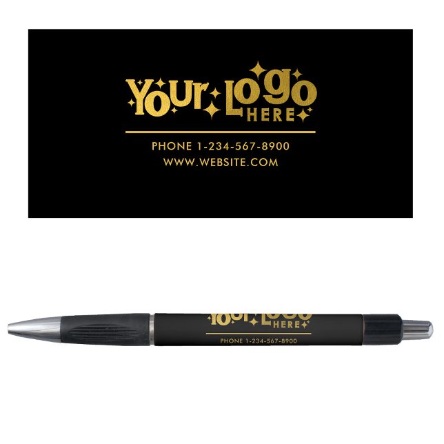 Kontaktdetails für das berufliche Gold-Business-Lo Kugelschreiber (Professional Gold Business Logo Contact Details Pen)