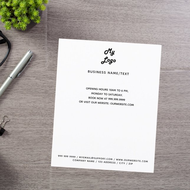 Kontaktinformationen für das Firmenlogo - benutzer Flyer (Von Creator hochgeladen)