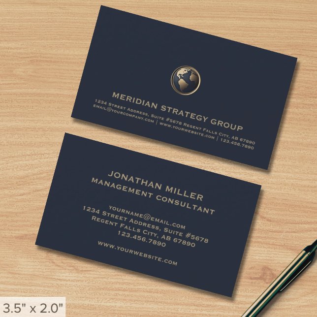 Kontaktkarte für elegante Consulting-Logos Visitenkarte (Von Creator hochgeladen)