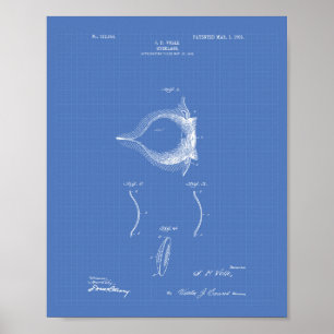 Kontaktlinse 1903 Patent Art Blueprint Poster