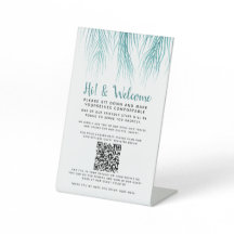Kontaktlose QR-Code-Gastregister-Palette