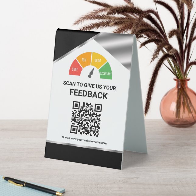 Kontaktlose QR-Code Kundenanfrage Tischaufsteller (In Situ (Tisch))