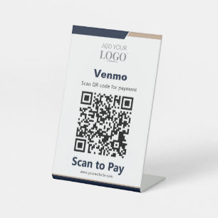 Kontaktloser Checkout QR-Code-Scan zum Bezahlen Na Sockelschild