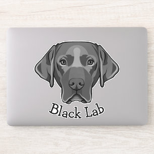 Kontaktsticker für den Schwarzen Labrador Hund Aufkleber