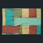 Kontempoare Küste mehrfarbige Malerei Geschirrtuch<br><div class="desc">Aqua,  grün,  rot und gelb treffen sich in einer Explosion von Farben,  die an ein Muster auf einem Stranddeck erinnert. Dieses zeitgenössische Küstengemälde an der Wand zu hängen,  könnte Sie dazu verleiten,  den Urlaub zu nehmen,  den Sie verbringen! Das ist ein tolles Geschenk für alle,  die einen Strandurlaub brauchen.</div>