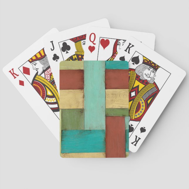 Kontempoare Küste mehrfarbige Malerei Spielkarten (Rückseite)
