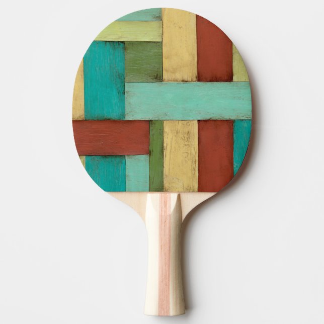 Kontempoare Küste mehrfarbige Malerei Tischtennis Schläger (Vorderseite)
