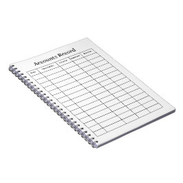 Kontenbuch Notizbuch Ledger Notizblock