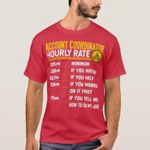 Kontenkoordinator Stundenzins-Kontonumschlag T-Shirt