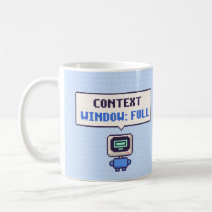 Kontextfenster: Vollständiger Lustiger AI Pixel Be Kaffeetasse