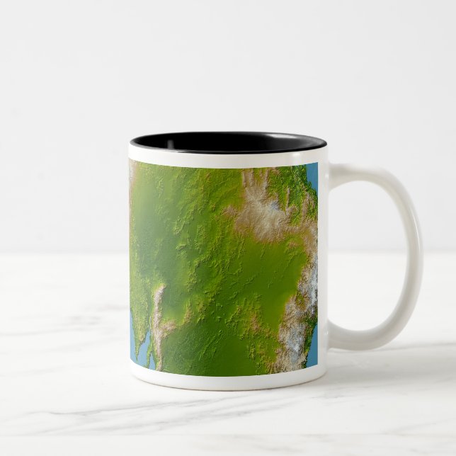Kontinent Australiens Zweifarbige Tasse (Rechts)
