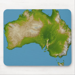 Kontinent von Australien Mousepad