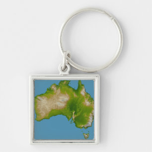 Kontinent von Australien Schlüsselanhänger