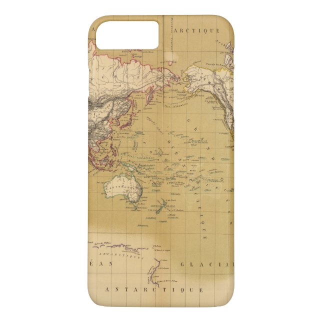 Kontinentale Karte Case-Mate iPhone Hülle (Rückseite)