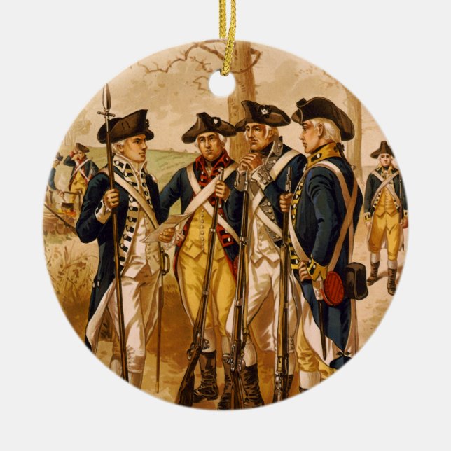 Kontinentale Soldaten durch Henry Alexander Ogden Keramik Ornament (Vorne)