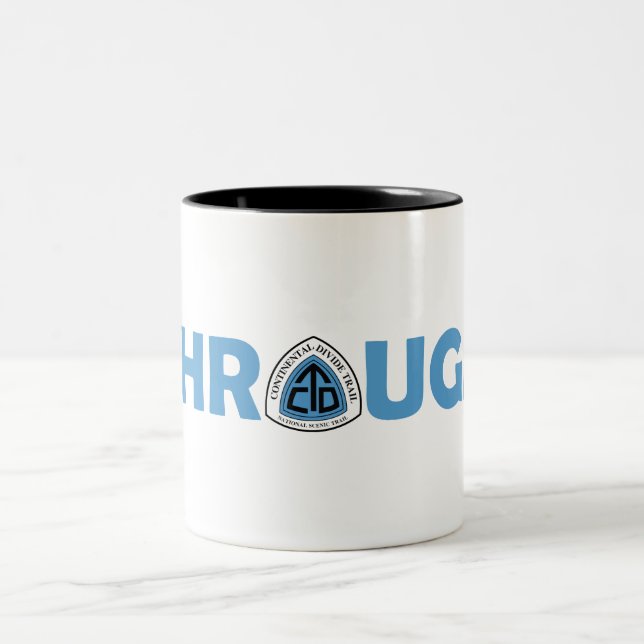Kontinentaler Trennweg durch Wanderung Zweifarbige Tasse (Mittel)