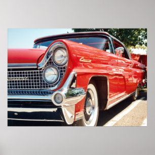 Kontinentales konvertierbares Plakat 1959 Lincolns