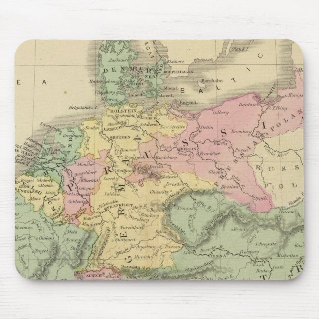 Kontinentaleuropa Mousepad (Vorne)
