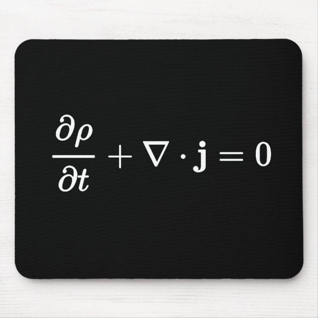 Kontinuitätsgleichung für alle Physikfelder Mousepad (Vorne)