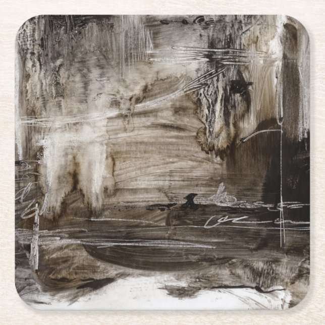 Kontinuum I Rechteckiger Pappuntersetzer (Vorderseite)