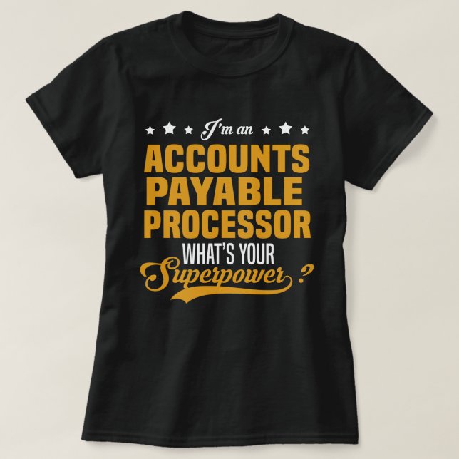 Konto Zahlbarer Prozessor T-Shirt (Design vorne)