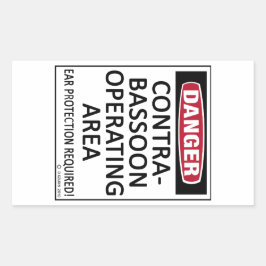 Kontrabasbald Rechteckiger Aufkleber