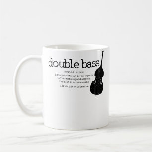 Kontrabass Definition Spieler Orchester Bassist Fu Kaffeetasse